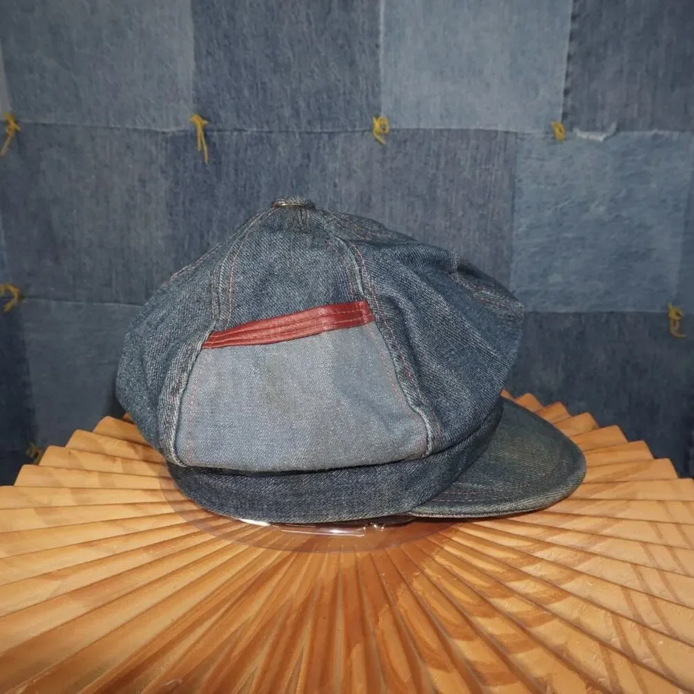 OSFA - Vintage True Vintage 60s/70s denim conductor hat